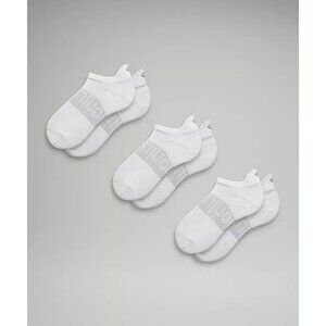 Lululemon Mens White Tab Length Socks 3-Pack With Arch Support